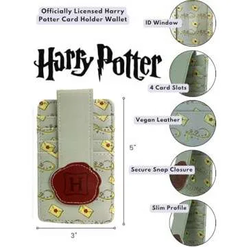 Harry Potter Card Holder Wallet Slim Compact (Gray)