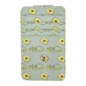 Harry Potter Card Holder Wallet Slim Compact (Gray)