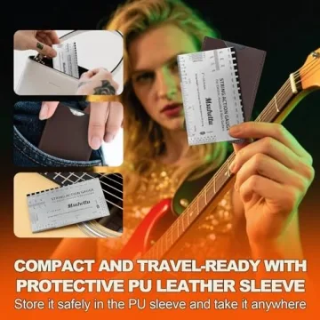 String Action Gauge Ruler for Precise Guitar Setup Tool