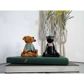 Alpha Go Cell Phone Holder, Yoga Black Cat Smartphone Stand, Dock, Cradle, Compatible with iPhone, All Android Smartphone Charging, Desktop Accessories Pal