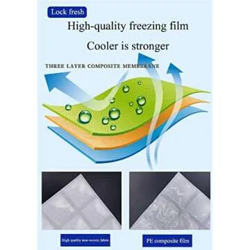 Dry Ice Pack Sheet for Shipping Frozen Food Flexible Ice Blanket for Cooler Long Lasting Cold Pack Automatic Water Absorption 24 Cells Each, 10 Sheets