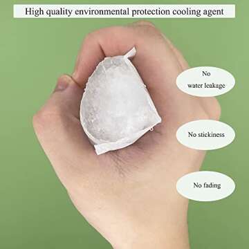 Dry Ice Pack Sheet for Shipping Frozen Food Flexible Ice Blanket for Cooler Long Lasting Cold Pack Automatic Water Absorption 24 Cells Each, 10 Sheets