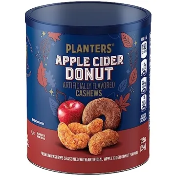 PLANTERS Apple Cider Donut Cashews - Fall Flavored Snack Canister