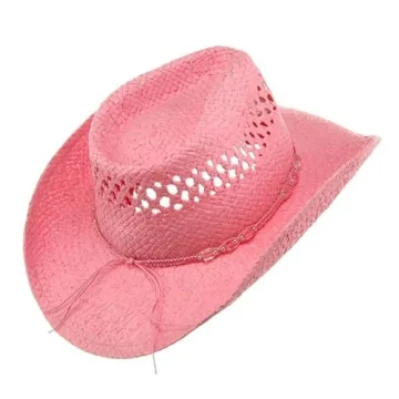 MG Women's Stylish Pink Cowboy Hat for All Occasions