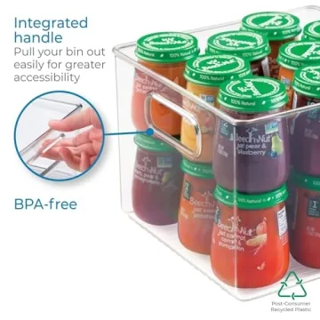 iDesign Plastic Storage Bins for Kitchen and Bathroom