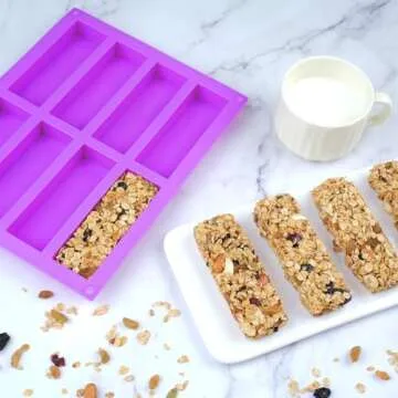 8 Cavity Granola Bar Mold for Homemade Energy Bars