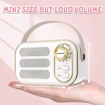 Retro Bluetooth Speaker with Crystal Clear Sound & Portable Design