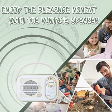 Retro Bluetooth Speaker with Crystal Clear Sound & Portable Design