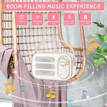 Retro Bluetooth Speaker with Crystal Clear Sound & Portable Design