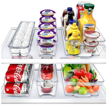 Sorbus Refrigerator Organizer Set - 6 BPA-Free Containers