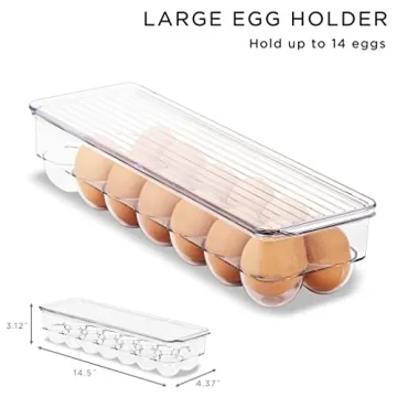 Sorbus Refrigerator Organizer Set - 6 BPA-Free Containers