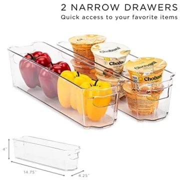 Sorbus Refrigerator Organizer Set - 6 BPA-Free Containers