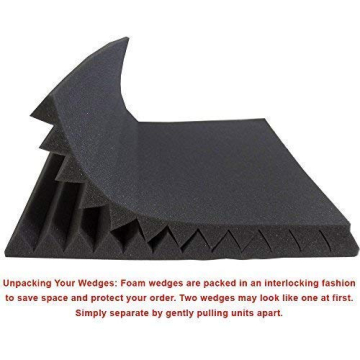 Foamily Acoustic Panels - 12 Pack Sound Absorption Solution