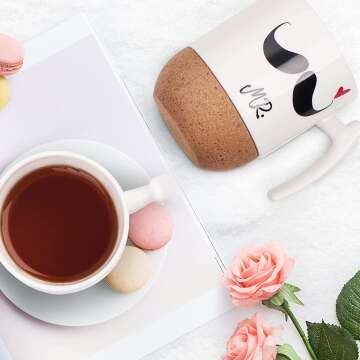 Cute Mr & Mrs Ceramic Mugs for Weddings