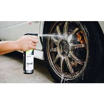 CARPRO IronX Iron Remover: Lemon Scent - Stops Rust Spots and Pre-Mature Failure of the Clear Coat, Iron Contaminant Removal - 500mL with Sprayer (17oz)