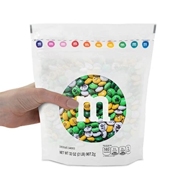 M&M'S St Patricks Day Candy - 2 lbs Resealable Pack
