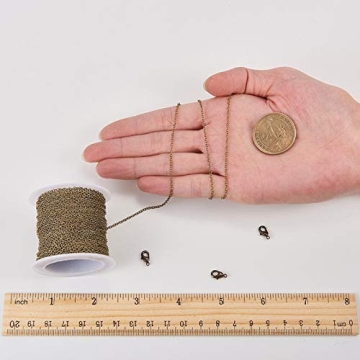 SUNNYCLUE Antique Bronze Jewelry Chain for DIY Projects