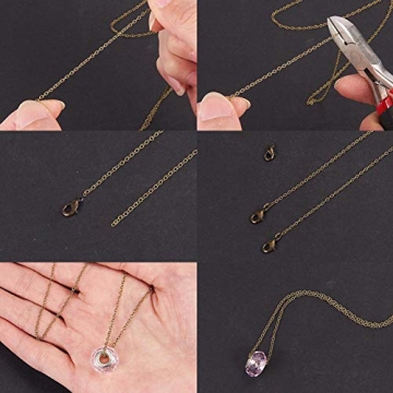SUNNYCLUE Antique Bronze Jewelry Chain for DIY Projects