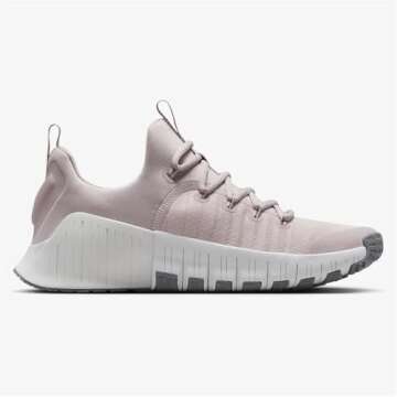 Nike Free Metcon 6 Women's Workout Shoes (FJ7126-002, Platinum Violet/Cement Grey/Summit White/White) Size 9.5