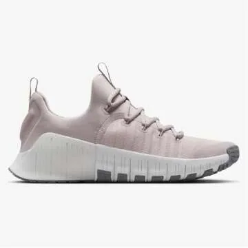 Nike Free Metcon 6 Women's Workout Shoes (FJ7126-002, Platinum Violet/Cement Grey/Summit White/White) Size 9.5