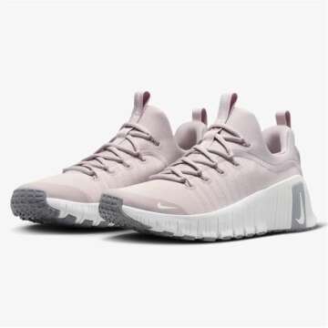 Nike Free Metcon 6 Women's Workout Shoes (FJ7126-002, Platinum Violet/Cement Grey/Summit White/White) Size 9.5