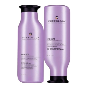 Pureology Hydrate Moisturizing Shampoo and Conditioner Set | Softens and Deeply Hydrates Dry Hair | ...