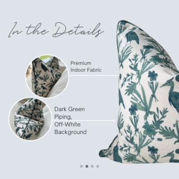 Jillien Harbor Coastal Pillow Cover for Elegant Home Décor