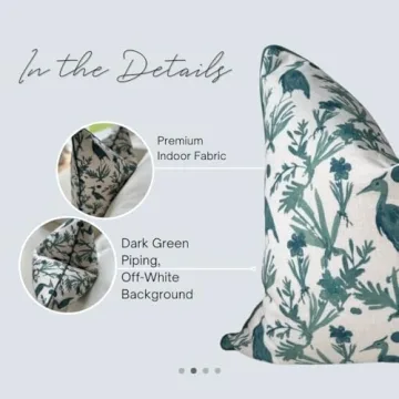 Jillien Harbor Coastal Pillow Cover for Elegant Home Décor