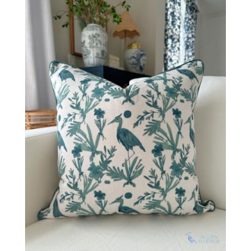 Jillien Harbor Coastal Pillow Cover for Elegant Home Décor