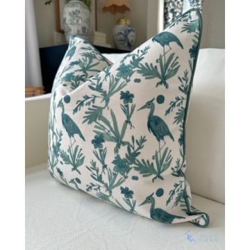 Jillien Harbor Coastal Pillow Cover for Elegant Home Décor