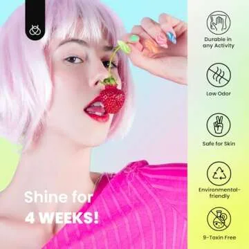 Beetles Jelly Gel Nail Polish Set, 6 Colors Jelly Blue Purple Crystal Gel Nail Polish Rainbow Yellow Green Orange Nail Gel Uv LED Dryer Cured Nail Trend Gel Nail Art Gifts for Women