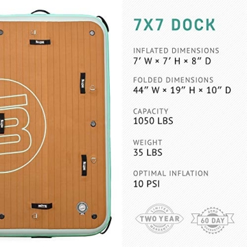 Bote Dock 7 Inflatable Lake Float for Family Fun