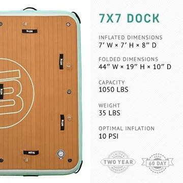Bote Dock 7 Inflatable Lake Float for Family Fun