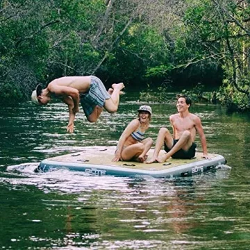 Bote Dock 7 Inflatable Lake Float for Family Fun