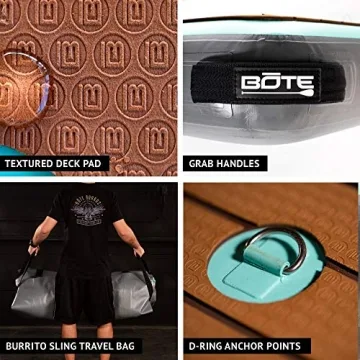 Bote Dock 7 Inflatable Lake Float for Family Fun