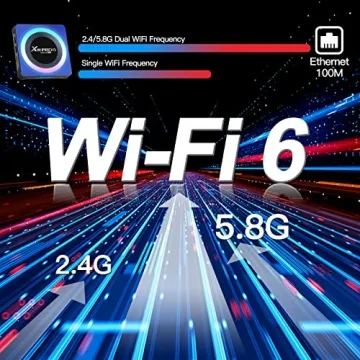 EASYTONE 2024 Android TV Box with 8K Support and WiFi 6