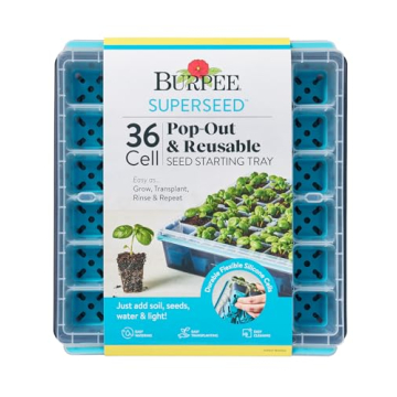 Burpee SuperSeed Seed Starting Tray | 36 Cell Reusable Seed Starter Tray | for Starting Vegetable, F...