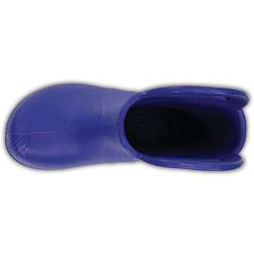 Crocs Kids' Handle It Rain Boots , Cerulean Blue, 9 Toddler