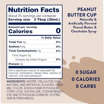 Jordan's Sugar Free Peanut Butter Cup Coffee Syrup - Guilt-Free Indulgence