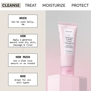 Naturium Camellia Creamy Cleansing Oil for Gentle Makeup Removal