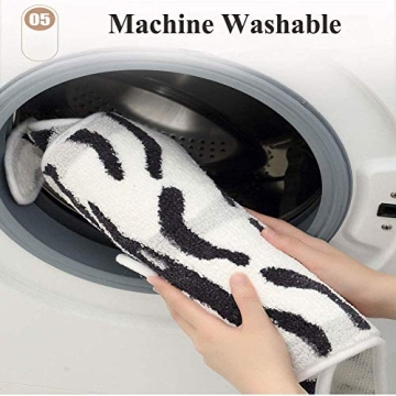 Tiger Print Rug for Kids, Cute Faux Animal Area Rug