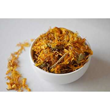 Anthony's Organic Calendula Flowers, 12 oz, Whole Flowers and Petals, Herbal Marigold Tea, Caffeine Free