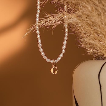 LUCA SMITH Pearl Choker Necklace for Women, 14K Gold