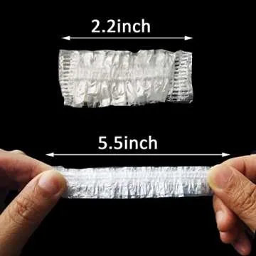 GXXMEI 300PCS Disposable Ear Covers, Ear Protectors, Waterproof Plastic Shower Ear Protector Caps fo...