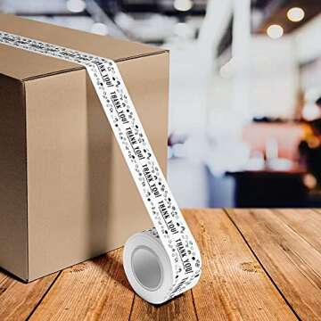 Mobiusea Creation Thank You for Supporting My Small Business Packing Tape | 1.88 Inch x 54 Yard | 3-...