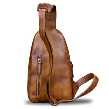 Genuine Leather Sling Bag for Stylish Organization