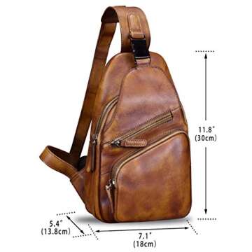 Genuine Leather Sling Bag for Stylish Organization