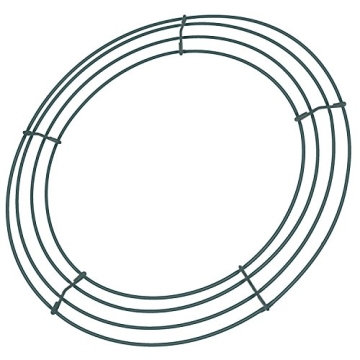 12-Inch Green Wire Wreath Frames for Festive Crafts