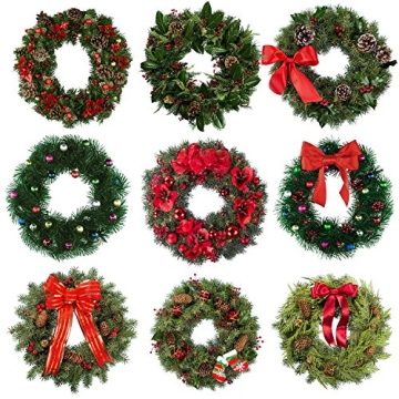 12-Inch Green Wire Wreath Frames for Festive Crafts