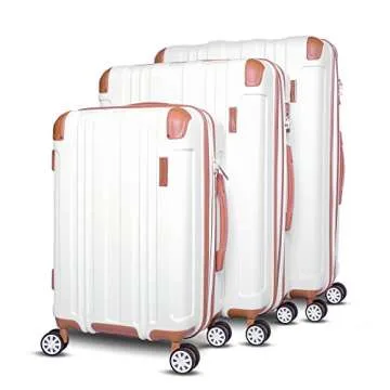 Gabbiano Bravo 3 Piece Hardside Luggage Set for Traveling